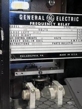 12CFF12A65A GE General Electric Cff Frequency Relay #3