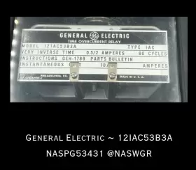 12IAC53B3A GE General Electric Iac Overcurrent Relay #3