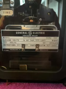 12IAV51D2A GE Voltage Relay Iav General Electric #2