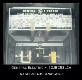 12JBC53L2A GE Jbc Phase Directional Overcurrent Relay #3