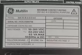 369-HI-R-0-0-0-0-E GE Multilin Motor Management Relay #2