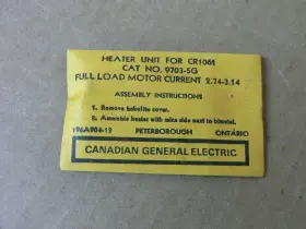 9703-5G GE General Electric Overload Thermal Heater Unit