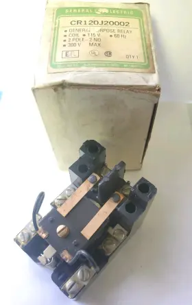 CR120J20002 GE General Electric Relay Coil Pole