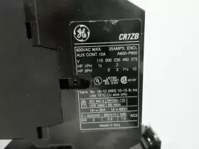 CR7ZB GE Contactor Overload Relay #2