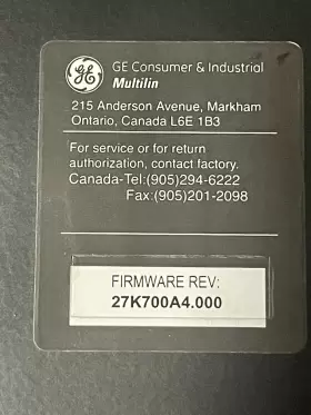 750-P5-G5-S5 GE MULTILIN Feeder Management Relay #3
