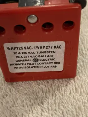 RR7-RR8-RR9 GE Total Lighting Control Relay Pilot Isolated #2