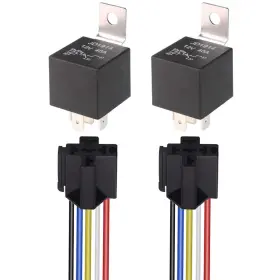 E080 GEBILDET Car Relay Harness Sockets Pin Spdt Pack