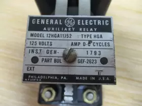 12HGA11J52 GENERAL ELECTRIC Ge Relay Cover #2