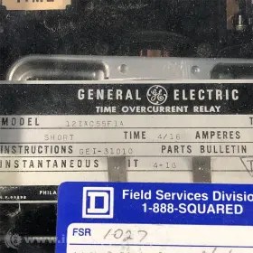 12IAC55F1A GENERAL ELECTRIC Overcurrent Relay Usip #2