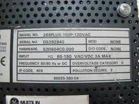 269PLUS-100P-120VAC GENERAL ELECTRIC Multilin Relay Ge #3
