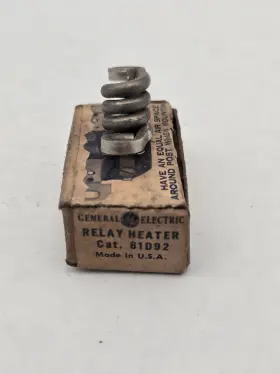 81D92 GENERAL ELECTRIC Thermal Overload Relay Heater Element