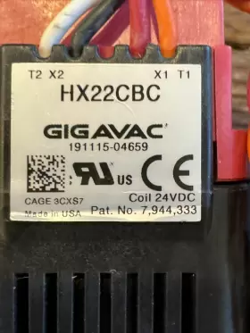 HX22CBC GIGAVAC Contactor Coil #2