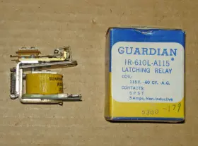 IR-610L-A115 GUARDIAN Latching Relay Coil Contacts Spst Amp
