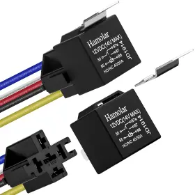 SOCKET-2PCS HAMOLAR Pack Relay Pin Spdt Harness Awg Cop Amp
