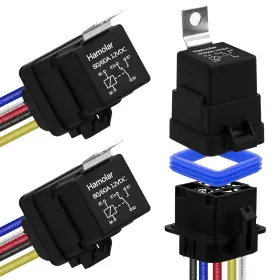 721703426415 HAMOLAR Pack Waterproof Car Relay Harness Awg
