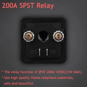 721703426545 HAMOLAR Pack Relay Switch Car Starter Split Amp #2