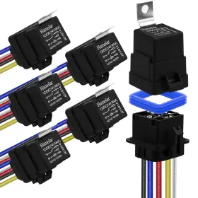 780854239237 HAMOLAR Pack Waterproof Car Relay Harness Awg