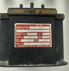 A-792V HARTMAN Contactor Relay Spstno Cont #3