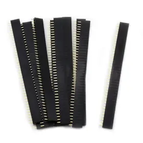 Hiletgo 3-02-0789 10pcs 1x40p Single Row Female Pin 2.54mm Pitch Vertical