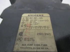 KNOX030011913-3TH80220-0A INDUSTRIAL MRO Siemens Unmp #3