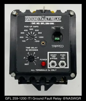 259-1200 INSTRUMENT TRANSFORMERS INC Gfl Fault Relay Amp