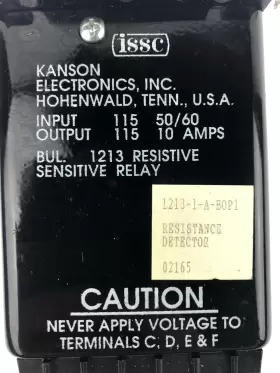 1213-1-A-B0P1 ISSC Kanson Resistive Sensitive Relay #3