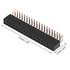 588129596457 JEANOKO Female Pin Headers Pitch Row Right Angle #2