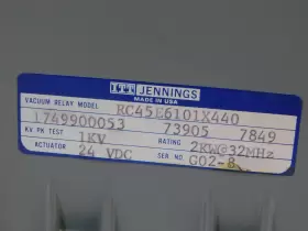 RC45 JENNINGS Vacuum Relay Coax Switch Lc Connector #2