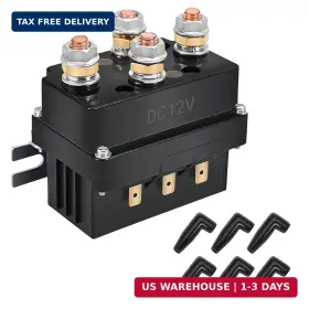 Kansmart 744243695226 Winch Solenoid Relay Contactor 12v 500a Thumb Truck For 800