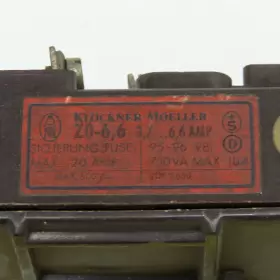 Z0-6.6 KLOCKNER MOELLER Trip Overload Relay #2