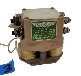 9204-55N LEACH Relay Pno Pole Vdc Coil Amp