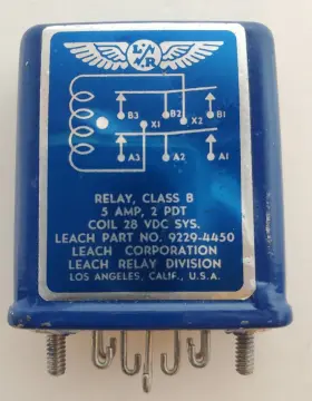 9229-4450 LEACH Relay Pdt Amateur Ham Radio Amp