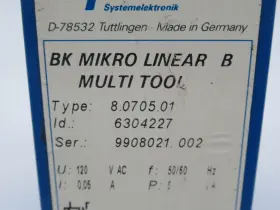 8.0705.01 LEUKHARDT Bk Mikro Linear Tool Relay Cracked Frame #3