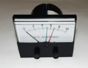 1207-246 LFE INSTRUMENTS Meter Relay Ac Amperes Knobs Clean