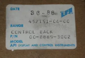 8889-3002 LFE INSTRUMENTS Api Meter Relay Control Unit