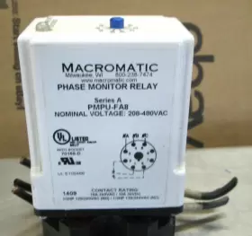PMPU-FA8 MACROMATIC Phase Monitor Relay Base