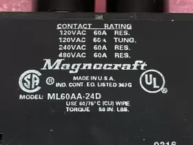 ML60AA-24D MAGNECRAFT Relay #2