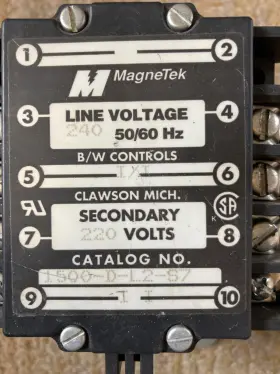 1500-D-L2-S7 MAGNETEK B/W CONTROLS Level Relay Catalog #2