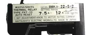 BMK9-22-5-2 MATSUSHITA Thermal Overload Relay #3
