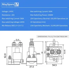754111153130 MAYSPARE Relay Solenoid Battery Isolator #2