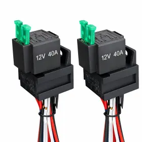 Mgi Speedware Ep-frel4/40 Fused Relay 40a 12vdc 4-pin Spst With Harness Socket And 30a Led Fuse 2-pack Mgi Speedware Ep-frel4/40 Fused Relay 40a 12vdc 4-pin Spst With Harness Socket And 30a Led Fuse 2-pack