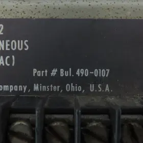 490-0107 MINSTER Ac Delay Relay Unit #2