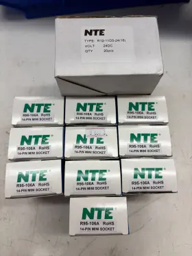 R12-11D5-24 NTE Pack General Relay Coil Socket