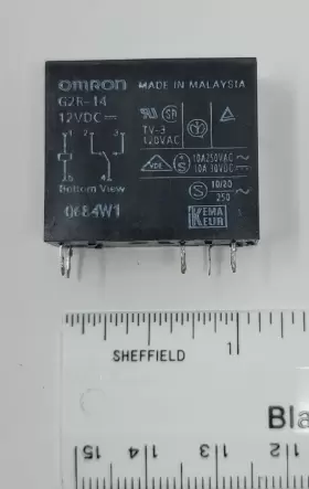 G2R-14-DC12 OMRON Power Relay Mount Spdt Contacts Coil #3