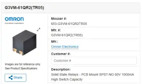 G3VM-61QR2 OMRON Solid Relay