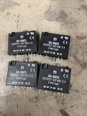 Opto 22 G4-0ac5 G4 0ac5 Output Relay Lot Of 4 120vac 3amp 5volt Opto 22 G4-0ac5 G4 0ac5 Output Relay Lot Of 4 120vac 3amp 5volt