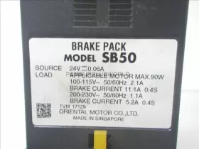SB50 ORIENTAL MOTOR Brake Pack Base Relay #3