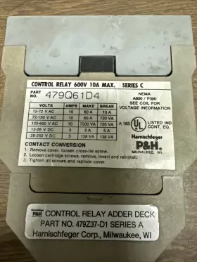 479Q61D4 P-H Control Relay #2
