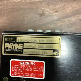 11DZ-2-30N PAYNE ENGINEERING Vac Ctl Amp #3