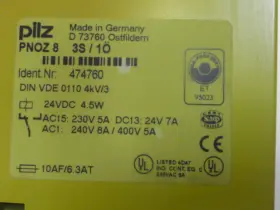 PNOZ83S-1O PILZ Safety Relay #2